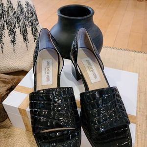 Cute Patent Leather Crocodile Heels